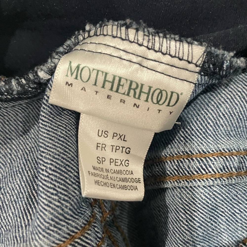 Motherhood Dark Blue Flare Jeans Size PXL - Picture 3 of 3